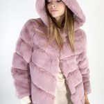 pelliccia donna rosa