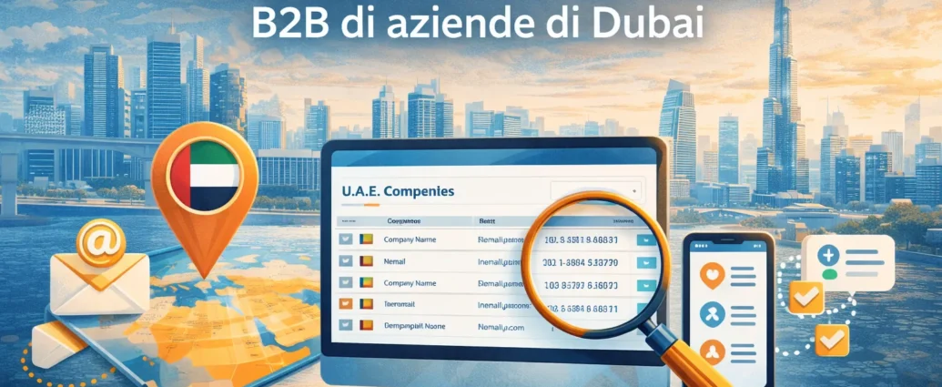 Dove comprare liste email e numeri di telefono B2B di aziende di Dubai